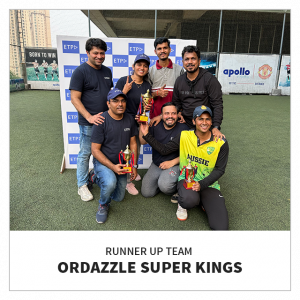 7) Runner up Team – Ordazzle Super Kings